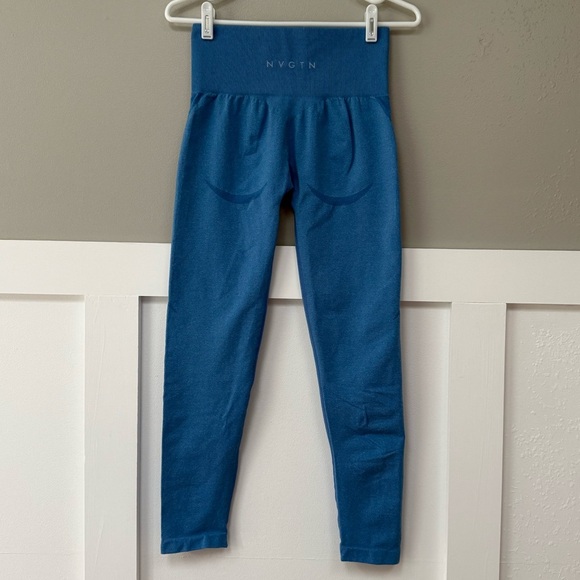 NWT NVGTN Ocean Blue Contour Seamless Leggings - Picture 3 of 8